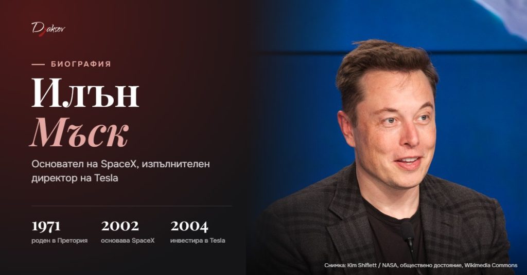 Илън Мъск, основател на SpaceX, изпълнителен директор на Tesla
