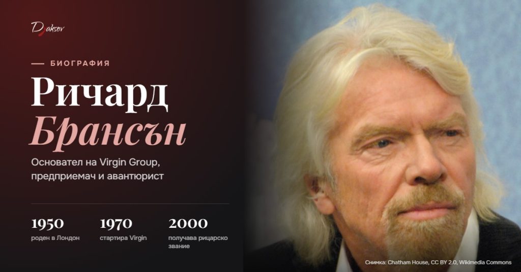 Ричард Брансън, основател на Virgin Group, предприемач и авантюрист