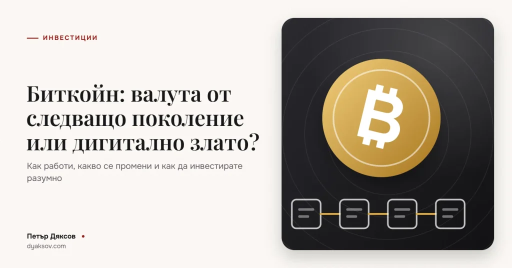 Биткойн: валута от следващо поколение или дигитално злато?