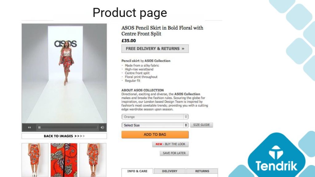 Product page example