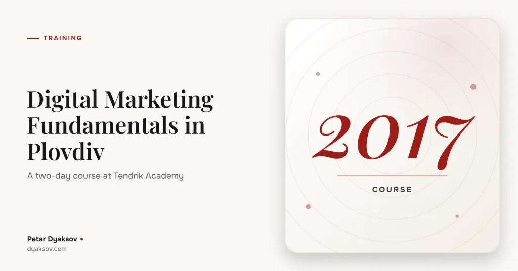 Digital Marketing Fundamentals in Plovdiv