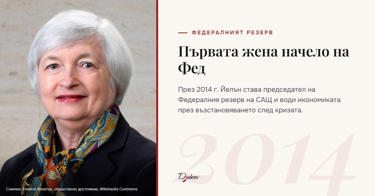 Джанет Йелън, председател на Федералния резерв