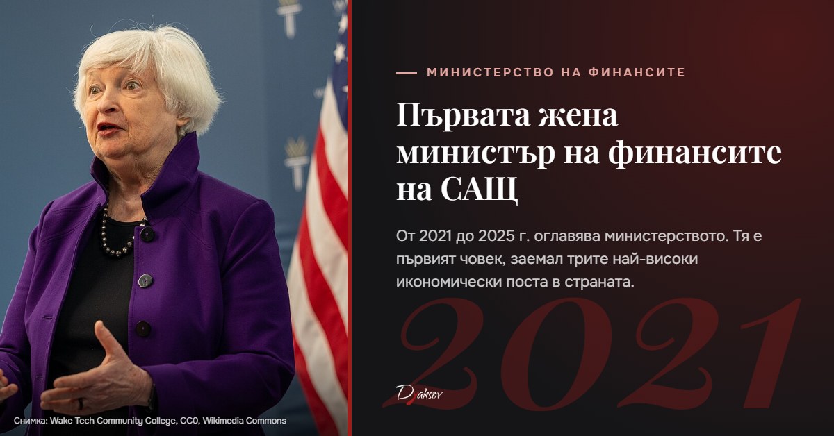 Джанет Йелън, министър на финансите на САЩ