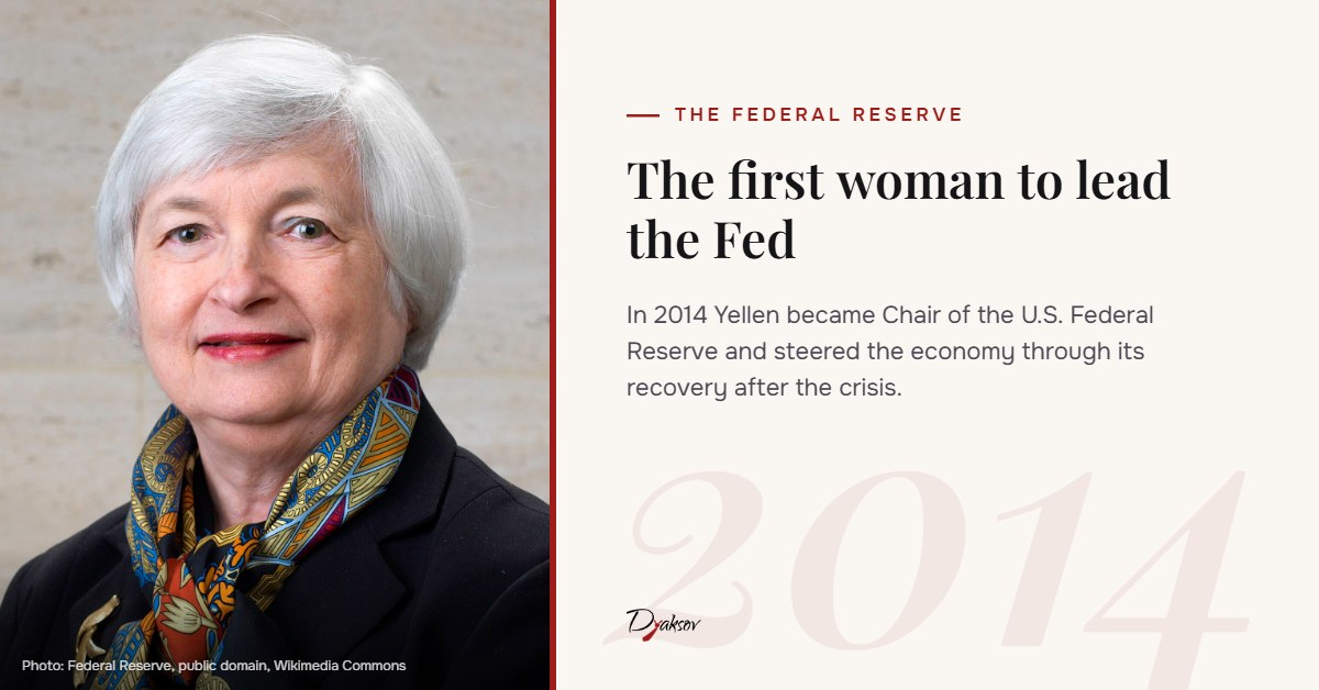 Janet Yellen, Chair of the Federal Reserve