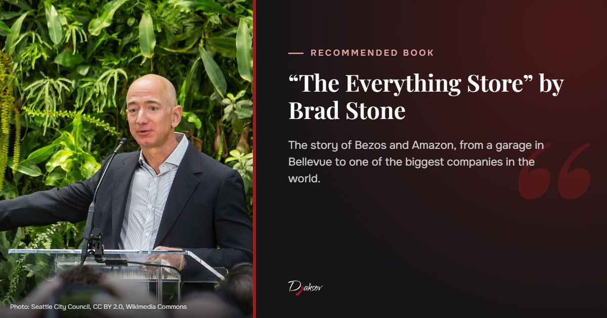 The Everything Store, a book about Jeff Bezos