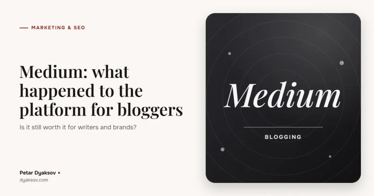 Medium: what happened to the platform for bloggers and does it make sense today