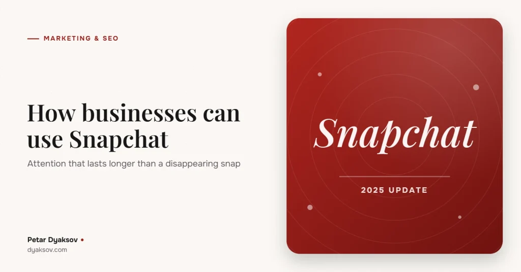 How businesses can use Snapchat