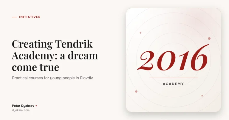 Creating Tendrik Academy: a dream come true